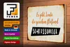 Holzschild Spruch 30x20cm gibt Leute sprechen Scheissdreck Produktbild-Vorschau 3