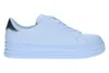 A white sneaker with a silver heel accent is shown against a white background. Produktbild-Vorschau