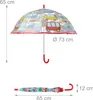 Relaxdays Regenschirm Kinder, Auto-Motiv, Produktbild-Vorschau 4