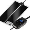 A black heating mat with a white border and a digital thermostat controller. Anteprima dell’immagine prodotto