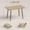HOMCOM Esstisch, 110 x 70 cm Küchentisch für 4 Personen für Produktbild-Vorschau 3