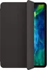A black tablet case is shown partially open, revealing the screen of a tablet with a colorful wallpaper. Náhled obrázku produktu