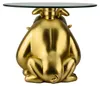 riess-ambiente Couchtisch BULLDOG 55cm gold rund Polyresin Produktbild-Vorschau 7