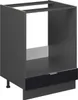 Herdumbauschrank Vicco Fame-Line Schwarz gestreift 60 cm Produktbild-Vorschau 1