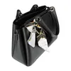 Gallantry, Handtasche mit Pompon und Schal, Schwarz Produktbild-Vorschau 4