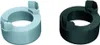 Two drain accessories, one light blue and one dark gray, are shown side-by-side against a white background. Produktbild-Vorschau