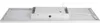 The underside of a rectangular LED panel light with its central housing and wiring visible. Produktbild-Vorschau