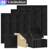 Ikodm 48 kusov akustických penových panelov, akustické Náhľad obrázku produktu 11