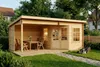 Alpholz Gartenhaus Carl-28 aus Massiv Holz, Gerätehaus mit Produktbild-Vorschau 6