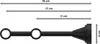 Interdeco Gardinenstange / Vorhangstange Schwarz, Typ Produktbild-Vorschau 2