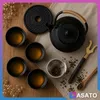 ASATO Gusseisen-Teekanne 0,9 l Set mit 4 Teeschalen und Produktbild-Vorschau 7