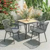 Outsunny Gartenstuhl 4er Set UV-beständige Gartenstühle mit Produktbild-Vorschau 2
