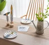 Quaste Tischdecke 100x160 Abwaschbar Leinen Tischtuch Beige Produktbild-Vorschau 4