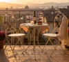 3 tlg. Bistroset “White Romance” aus Metall, weiß, Produktbild-Vorschau 1