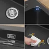 CECIPA Granitspüle Küchenspüle 70*45cm Schwarz spüle mit Produktbild-Vorschau 4