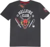 Maglietta Stranger Things L Hellfire Crest Schwarz Anteprima dell’immagine prodotto 4