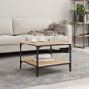 vidaXL Konferenční stolek Sonoma Dub 55x55x40 cm Materiál Náhled obrázku produktu 2