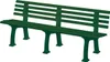 Gartenbank JUIST 4-Sitzer Länge 2000 mm, grün Produktbild-Vorschau 5