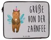 Mr. & Mrs. Panda Laptophülle Bär Zahnfee 27 x 36 cm - Grau Produktbild-Vorschau 4