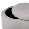 Limpen Pouf Ø32cm mit Aufbewahrung weiß. Produktbild-Vorschau 7