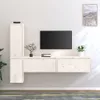 vidaXL TV-Schränke 4 Stk. Weiß Massivholz Kiefer Produktbild-Vorschau 2