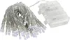 A string of battery-powered LED lights with a clear battery pack. Produktbild-Vorschau