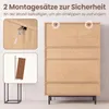 COSTWAY Schuhschrank mit Rattantüren, Schuhregal mit Produktbild-Vorschau 7