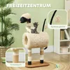PawHut Tiragraffi da 98 cm con palo, tunnel e pallina, Anteprima dell’immagine prodotto 4