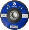 5x Fächerschleifscheiben 125mm flach Körnung 40 Braun Produktbild-Vorschau 1