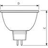A technical drawing of an LED spotlight with dimensions labeled. Anteprima dell’immagine prodotto