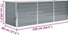 vidaXL Lit surélevé de jardin Acier galvanisé 240x80x77 cm Voir les images du produit 8