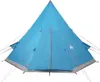 vidaXL Tipi-Campingzelt 4 Personen Blau Wasserdicht Produktbild-Vorschau 6