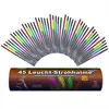 45 leuchtende Knicklichter Strohhalme im 5 FARBEN MIX Produktbild-Vorschau 3