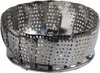 A stainless steel steamer basket with a white background. Produktbild-Vorschau