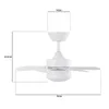 ZMH Stropní ventilátor s osvětlením a dálkovým ovládáním Náhled obrázku produktu 7