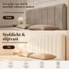 Kopfteilbezug 180 cm beige waschbar rutschfest Productafbeelding-voorbeeld