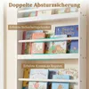 Regał dziecięcy COSTWAY, regał z 4 półkami, drewniany regał Podgląd zdjęcia produktu 6