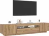 vidaXL Armoire TV avec lampes LED Chêne Artisan 200x35x40 Voir les images du produit 13