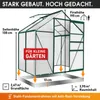 BRAST Gewächshaus Aluminium mit Fundament | 130x190x195cm Produktbild-Vorschau 5