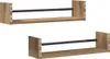 vidaXL Wandregal 2 pcs Artisan-Eiche 60 x 16 x 14 cm Produktbild-Vorschau 7