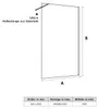 SONNI Walk-in-Dusche Walk in Duschwand Dusche,90x200cm Produktbild-Vorschau 7