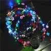 LED Blumengirlande Stirnband Mädchen Frauen Braut Strand Produktbild-Vorschau 9
