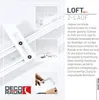 2-lauf Gardinenschiene auf Maß Innenlauf Loft Weiß – 210cm Produktbild-Vorschau 3
