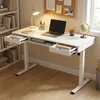 Białe biurko elektryczne z regulacją wysokości 140x60 cm z Podgląd zdjęcia produktu 8