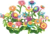 Blumenblöcke, Bau- und Lehr-Set, Blumen, Fliesen, Garten, Produktbild-Vorschau 2