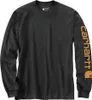 CARHARTT Bekleidung Carhartt Long Sleeve dunkelgrau/orange Produktbild-Vorschau 4