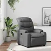 vidaXL Relaxsessel Grau Kunstleder Produktbild-Vorschau 2