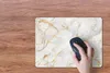 MuchoWow® Mauspad Mousepad Marmor - Weiß - Gold - Abstrakt Produktbild-Vorschau 3
