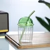 Trinkbecher mit Deckel und Strohhalm-Ripple Glas Eiskaffee Produktbild-Vorschau 6