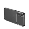 A black carbon-look phone case with a camera cover is shown from a side angle against a white background. Produktbild-Vorschau